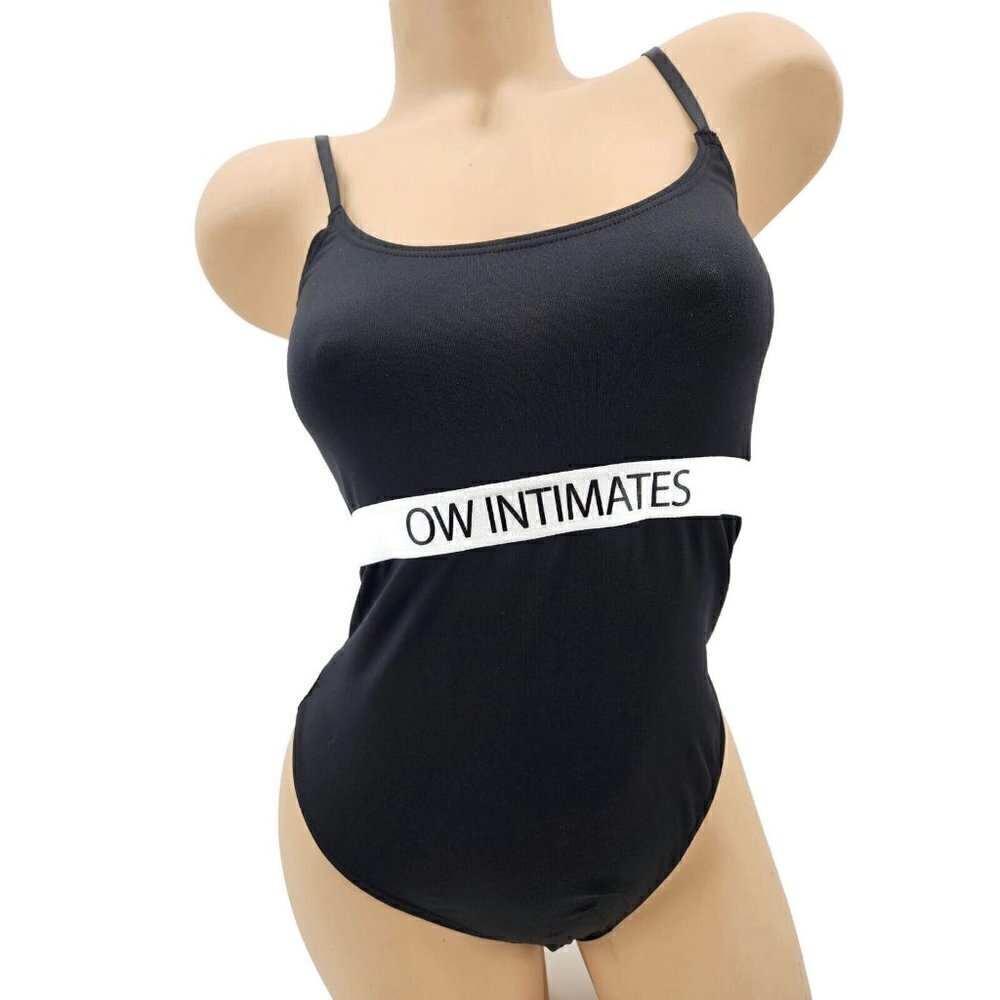 New OW Intimates Bodysuit Womens XS/4 Black Tank Sleeveless Top